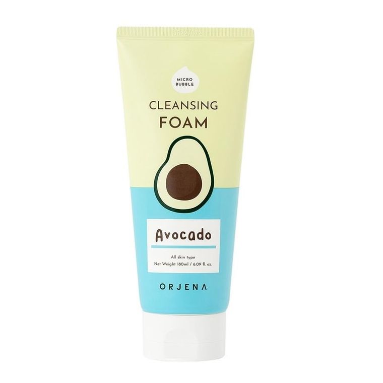 Orjena, Cleansing Foam, nawilżająca pianka do mycia twarzy, Avocado, 180 ml