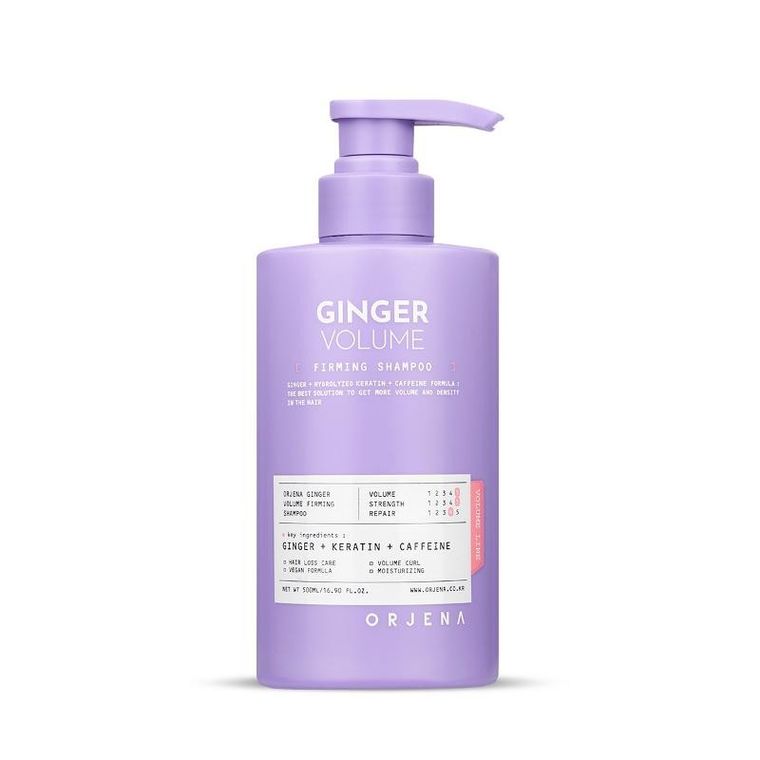 Orjena, Firming, szampon do włosów zwiększający objętość, ginger volume, 500 ml