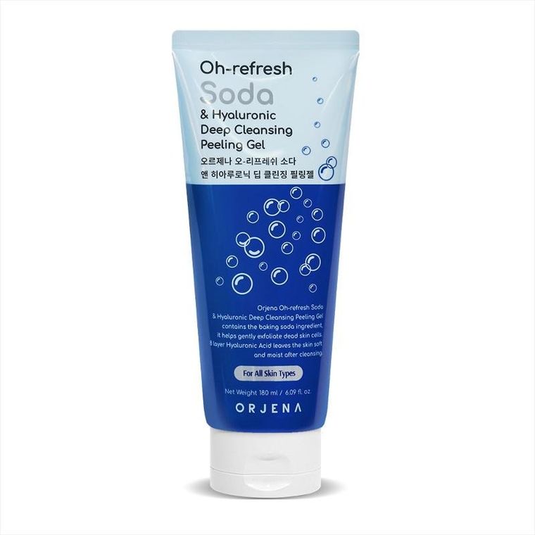 Orjena, Oh-Refresh, żel do mycia twarzy, soda & hyaluronic, 180 ml