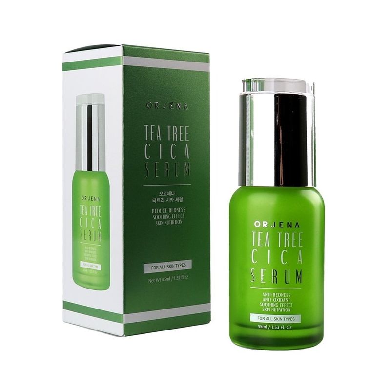 Orjena, Tea Tree Cica Serum, kojące serum do twarzy z ekstraktem z wąkroty azjatyckiej, 45 ml