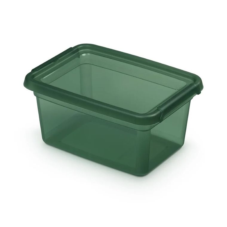 Orplast, Basestore, pojemnik z pokrywką i klipsami, 14-19-9 cm, 1.5l, pine
