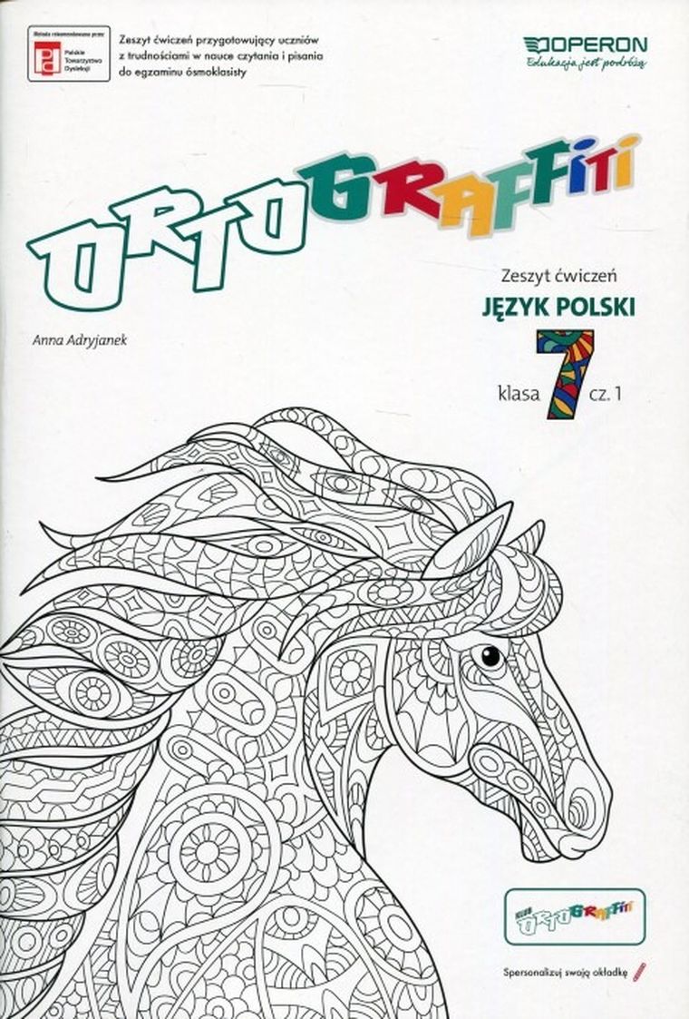 Ortograffiti 7. Język polski. Zeszyt ćwiczeń. Część 1