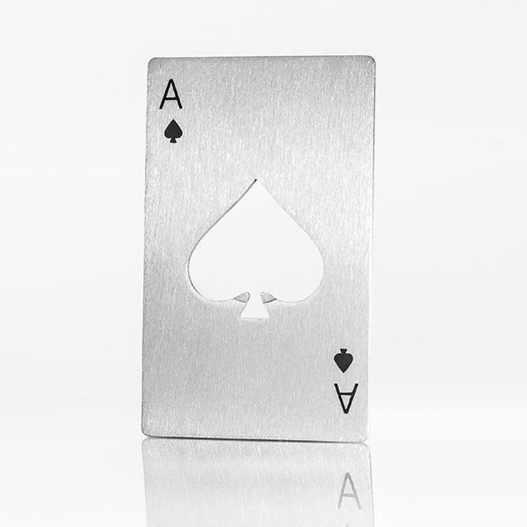 Otwieracz do butelek w kształcie karty As