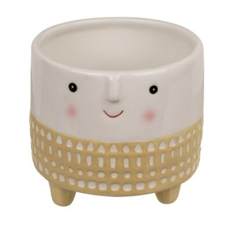 Out of the blue, doniczka dekoracyjna, jasna twarz