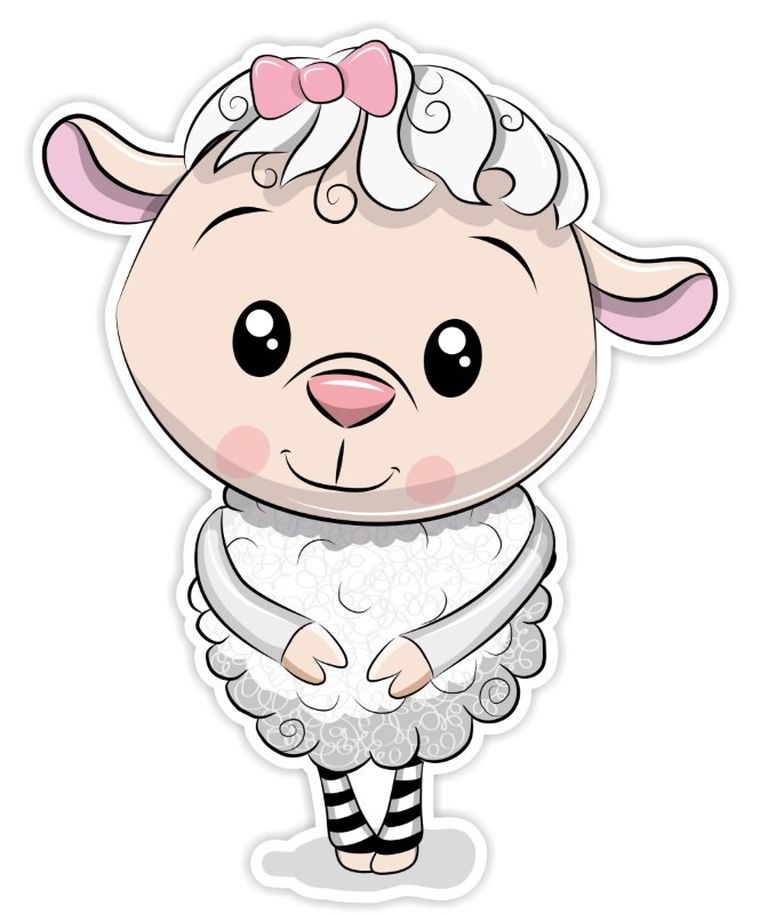 Owieczka, dekoracja ścienna