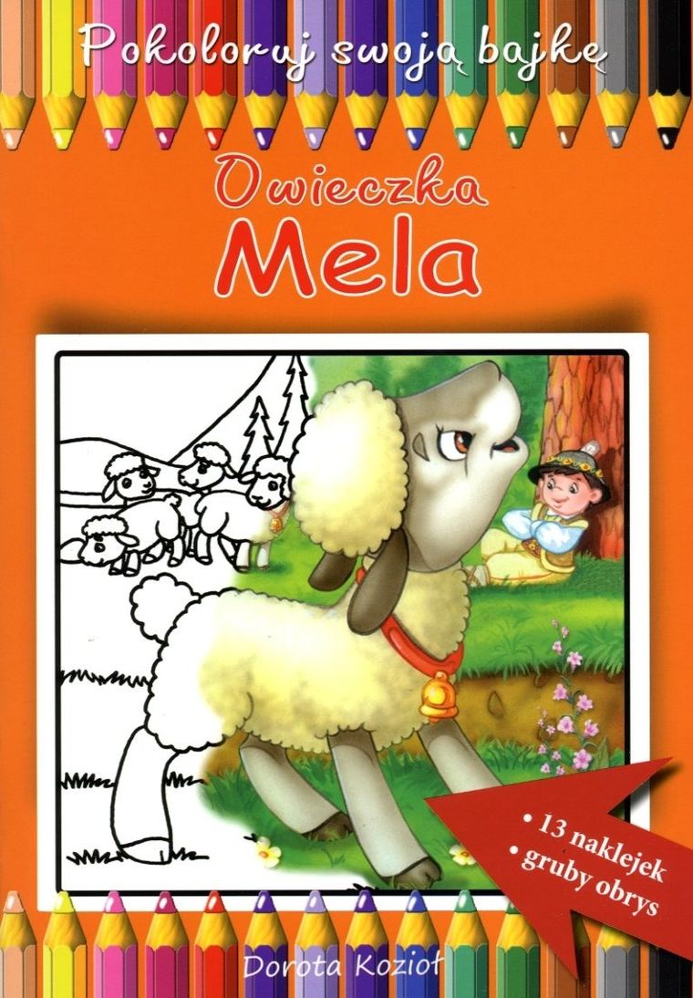 Owieczka Mela. Pokoloruj swoją bajkę