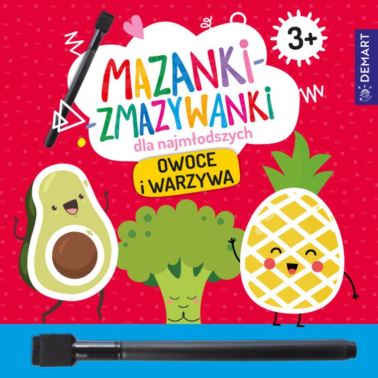 Owoce i warzywa. Mazanki-zmazywanki