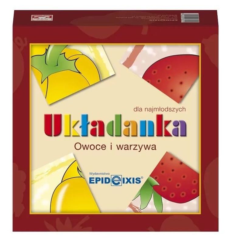 Owoce i warzywa. Układanka dla najmłodszych