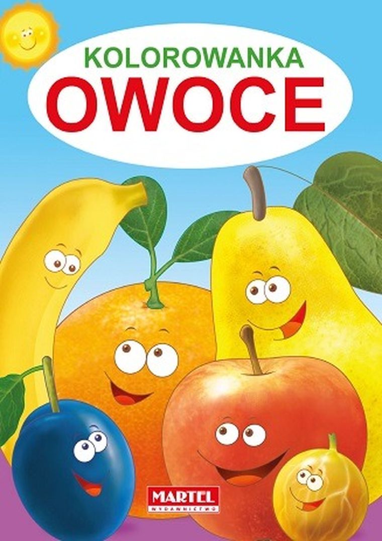 Owoce. Kolorowanka