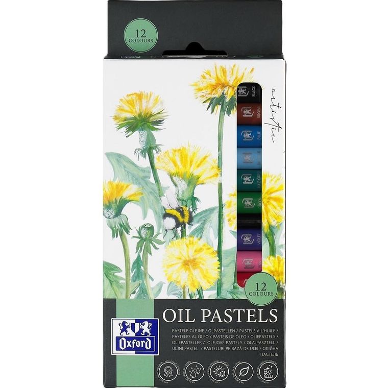 Oxford, Artistic, pastele olejne, 12 kolorów