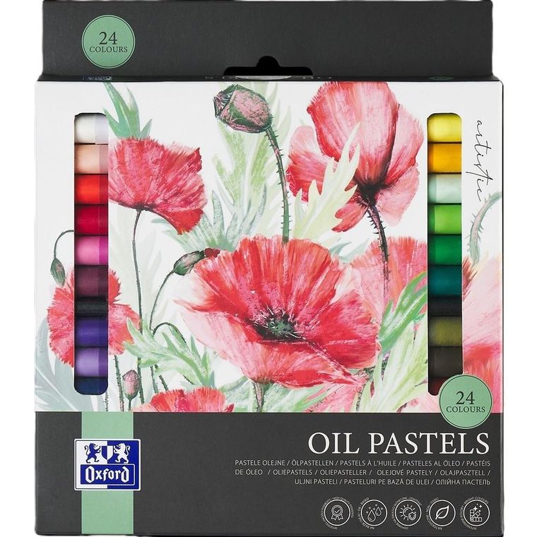 Oxford, Artistic, pastele olejne, 24 kolory