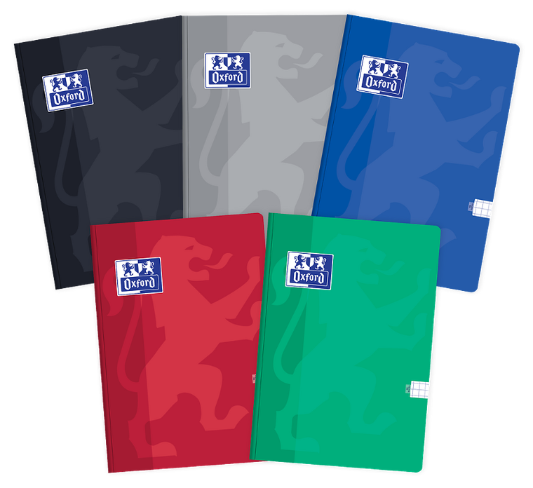 Oxford, Esse, brulion A4, 96 kartek, w kratkę, z marginesem, 1 szt.