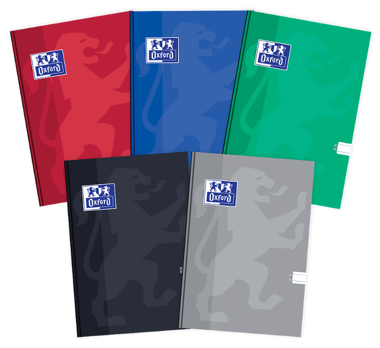 Oxford, Esse, brulion A4, 96 kartek, w linię, z marginesem, 1 szt.