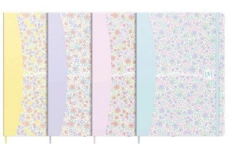 Oxford, notatnik A5, 80 kartek, kratka, Floral, 1 szt.