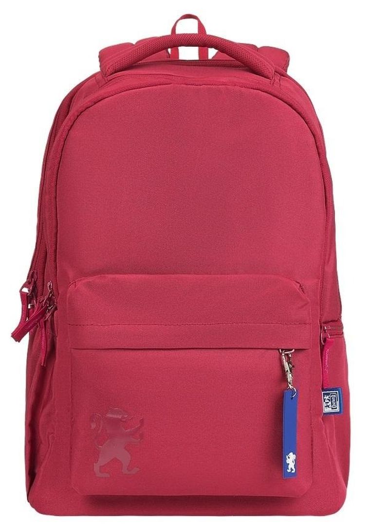 Oxford, plecak szkolny, żurawinowy