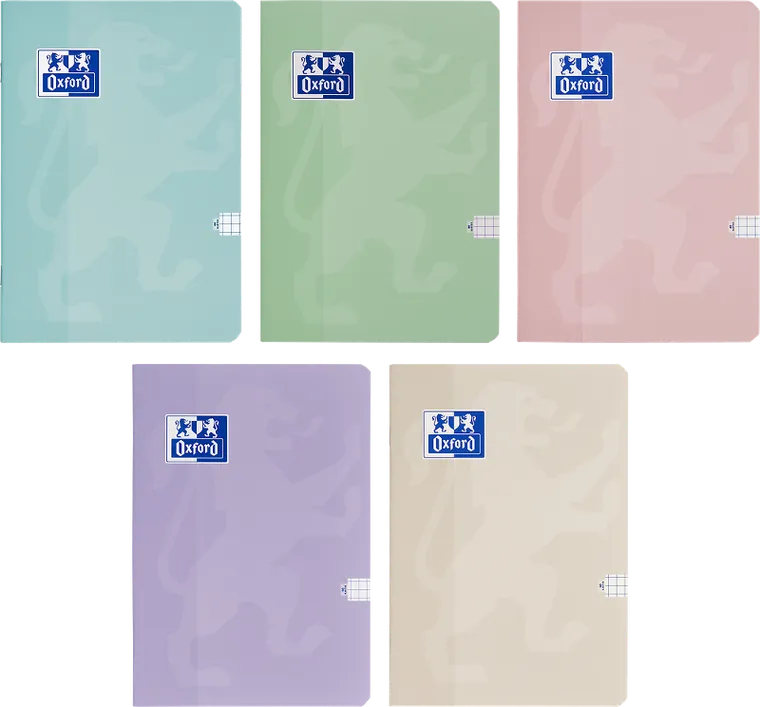 Oxford, Touch, zeszyt, A4, 60 kartek, kratka, pastel, 1 szt.