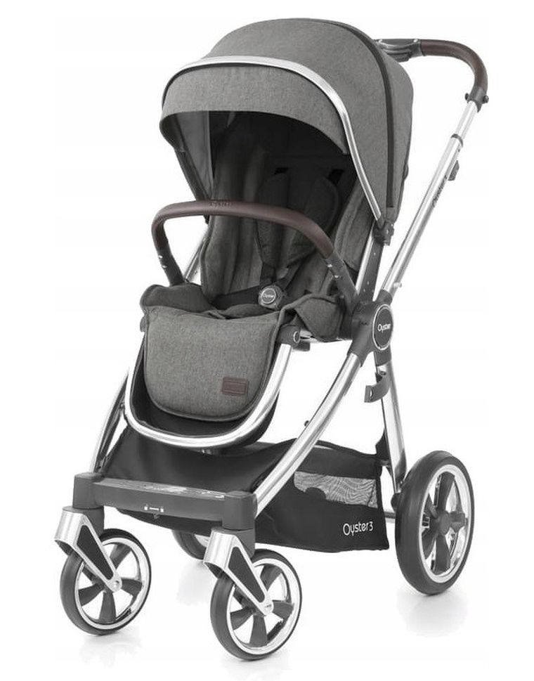 Oyster, Oyster 3, Mercury, wózek spacerowy, srebrny stelaż
