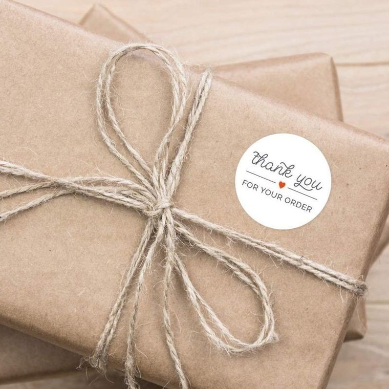 Ozdobne naklejki Thank You For your Order, wzór 2