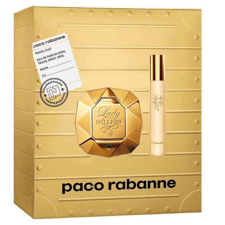 paco rabanne lady million woda perfumowana 80 ml   zestaw 