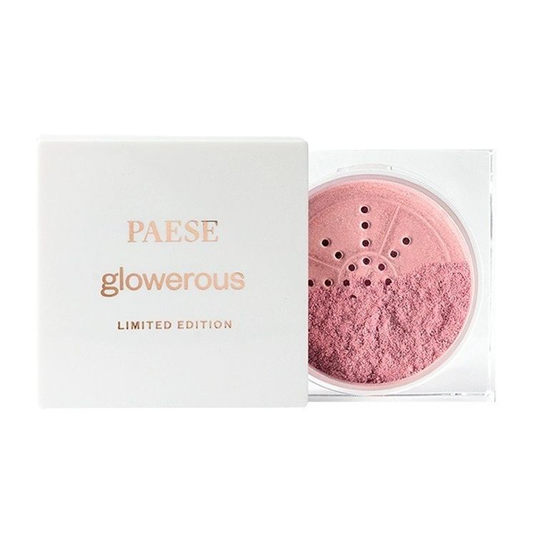 Paese, Glowerous Limited Edition, sypki rozświetlacz do twarzy i ciała, 01 Rose, 5g