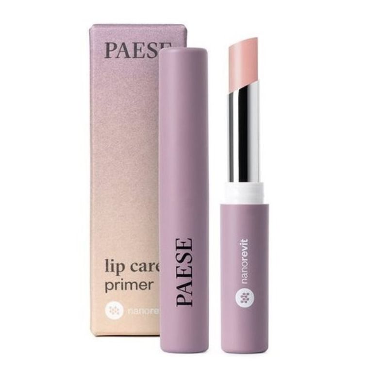 Paese, Nanorevit Lip Care Primer, pielęgnująca pomadka do ust, 40 Light Pink, 2.2g