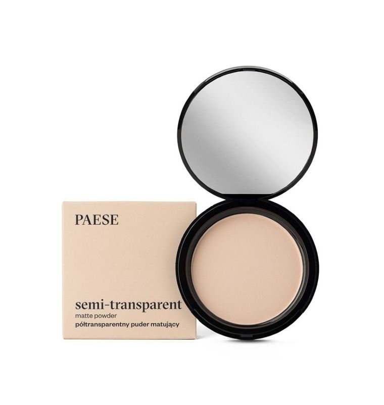 Paese, Semi-Transparent Matte Powder, półtransparentny puder matujący, 1A Ciepły Beż, 9g
