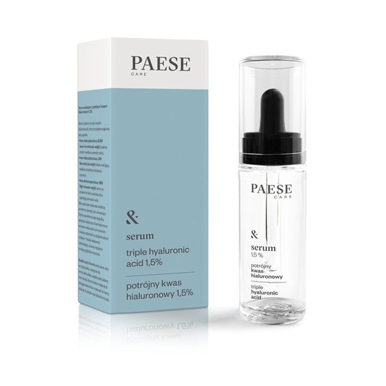 Paese, Serum Triple Hyaluronic Acid 1.5%, serum nawilżające z potrójnym kwasem hialuronowym, 30 ml