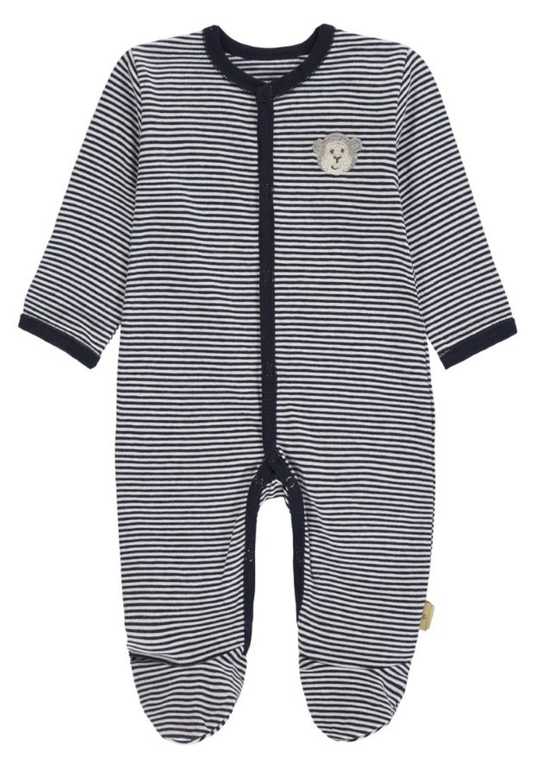 Pajac chłopięcy, bawełna organiczna, granatowy, Bellybutton