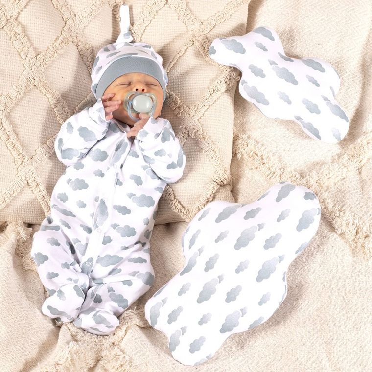 Pajac chłopięcy, biały, Nicol