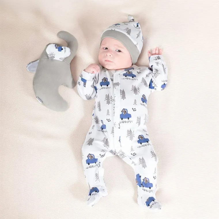 Pajac chłopięcy, biały, Nicol