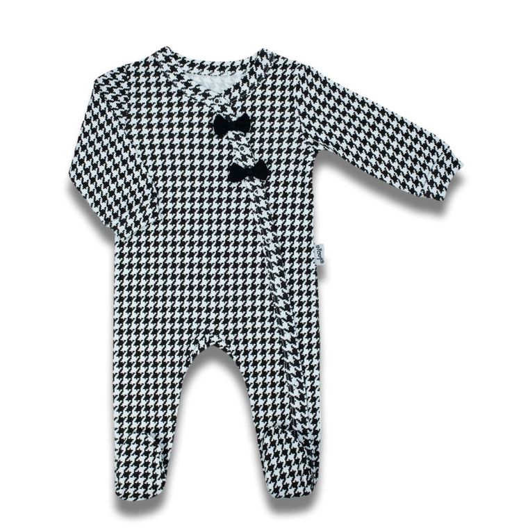 Pajac dziewczęcy, biało-czarny, Nicol