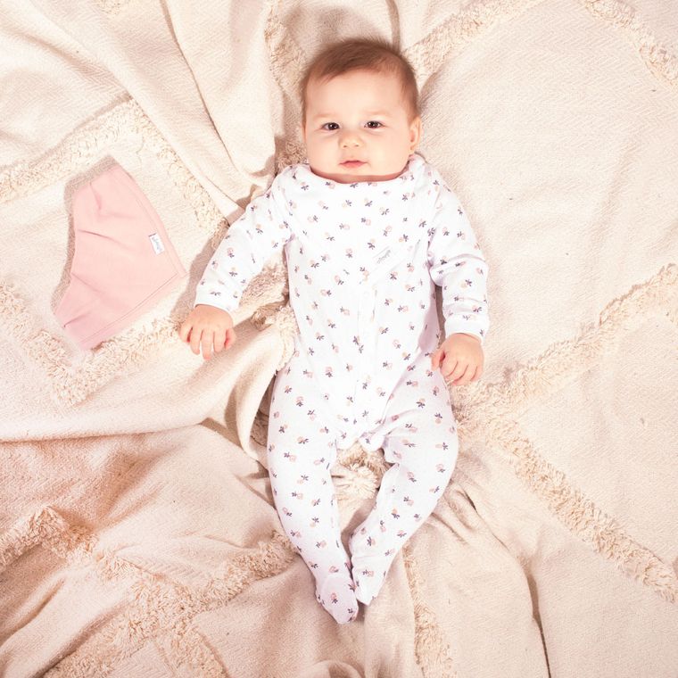 Pajac dziewczęcy, biały, Nicol