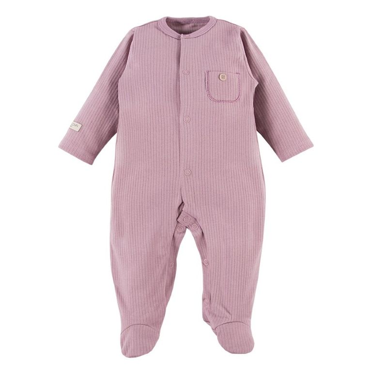 Pajac dziewczęcy, fioletowy, kieszonka, Eevi