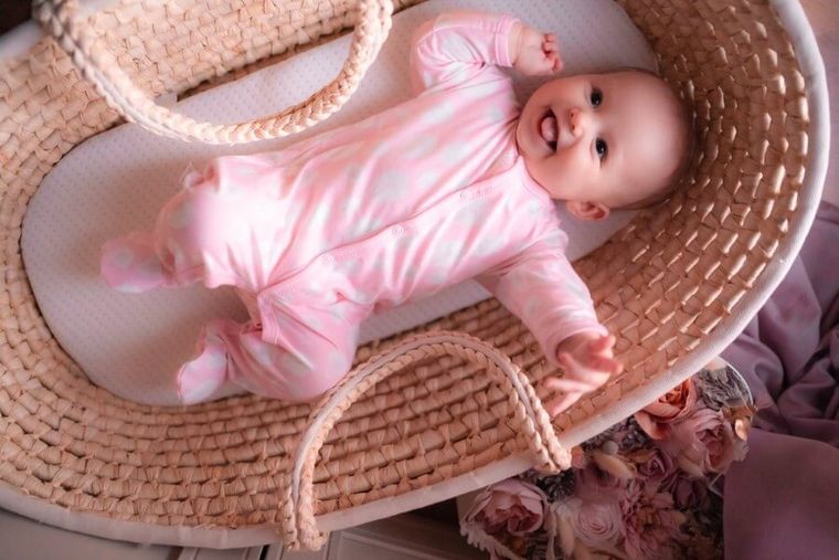 Pajac dziewczęcy, różowy, Bamboo, Eevi