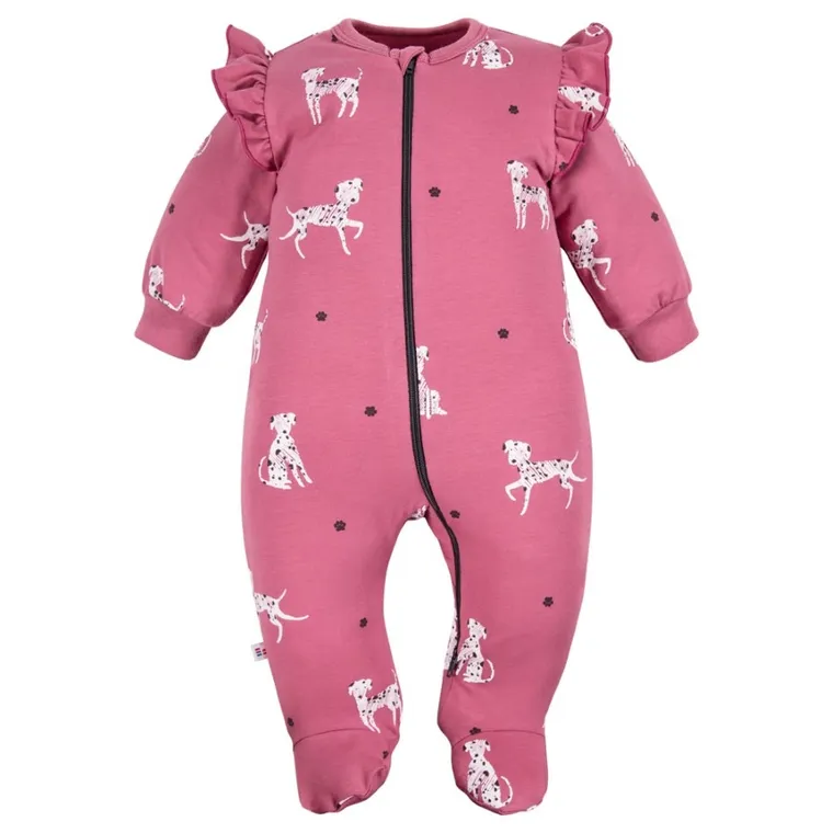 Pajac dziewczęcy, różowy, Eevi