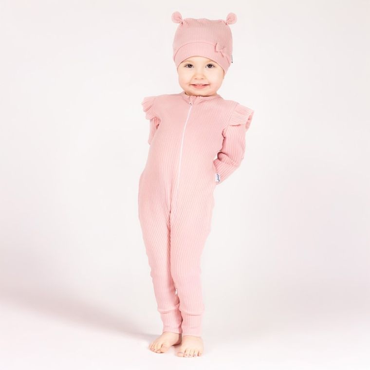 Pajac dziewczęcy, różowy, Nicol