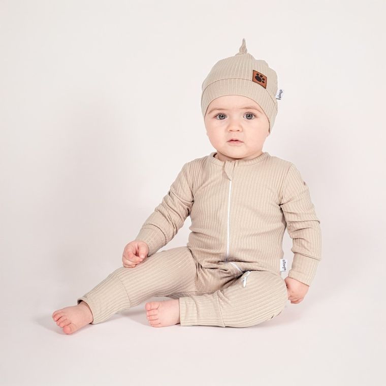 Pajac niemowlęcy, beżowy, Nicol