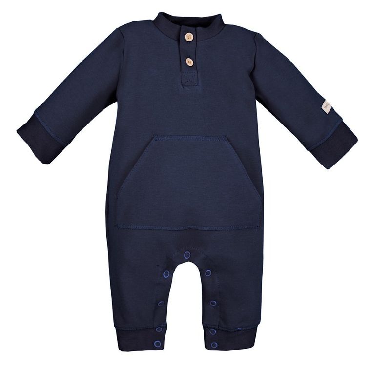 Pajac niemowlęcy, granatowy, kangurek, Eevi