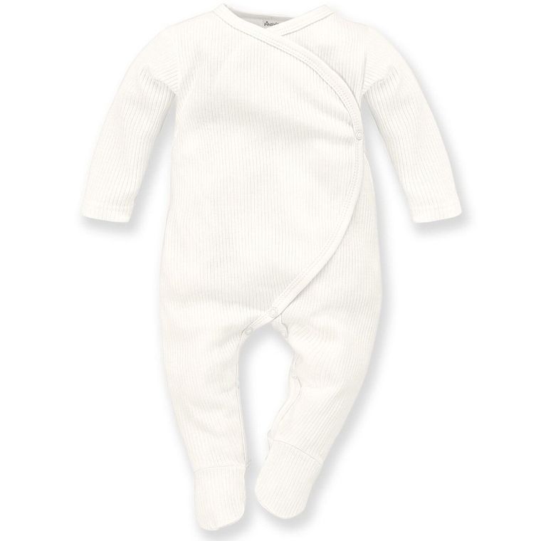 Pajac niemowlęcy, prążkowany, ecru, Pinokio