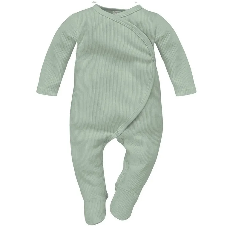 Pajac niemowlęcy, prążkowany, zielony, Pinokio