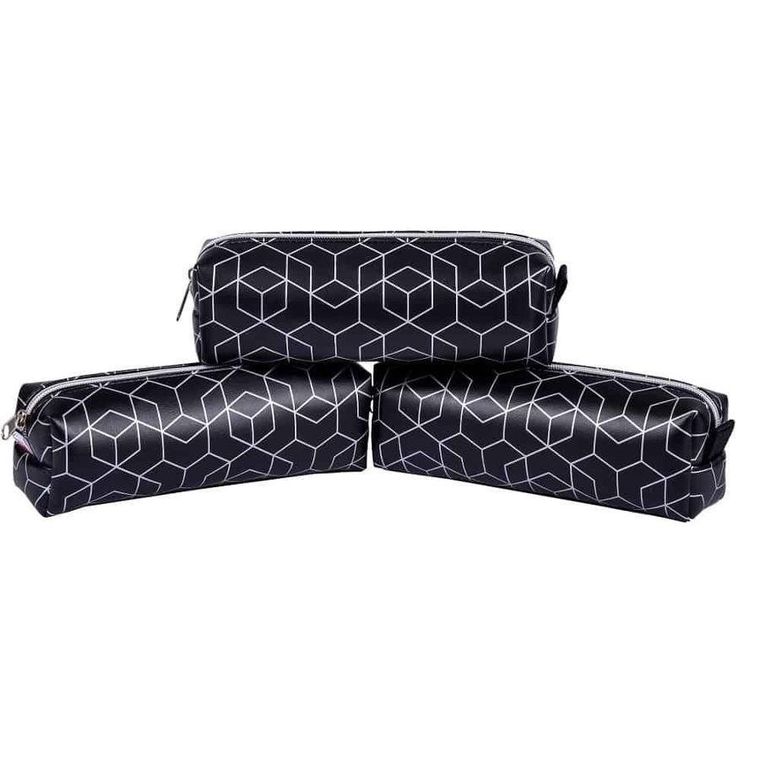 Pajacyk, piórnik jednokomorowy, czarny sześciany