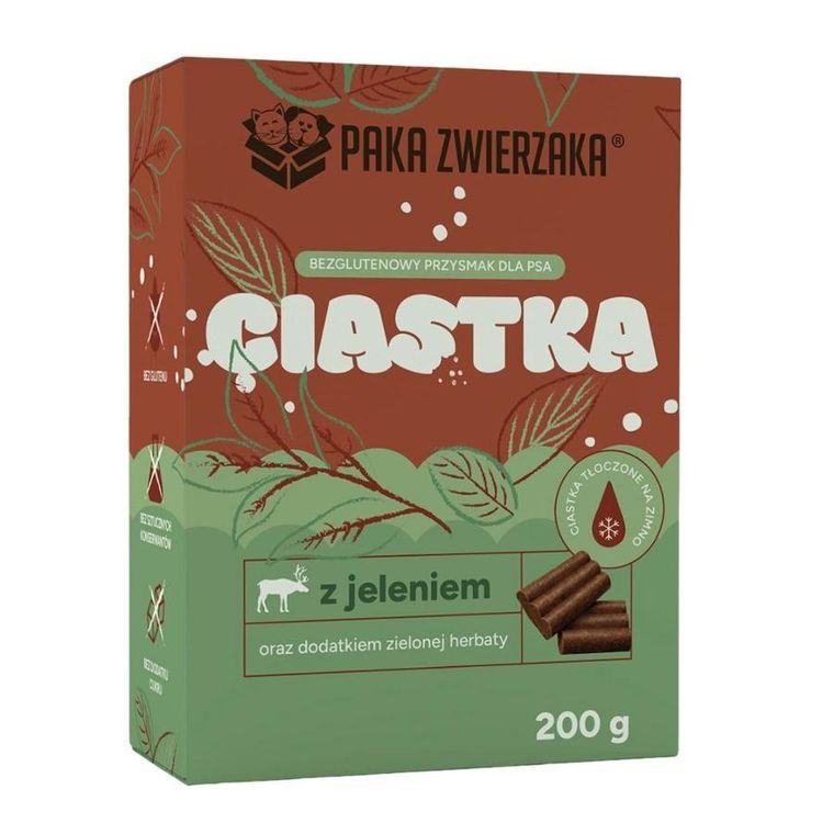 Paka Zwierzaka, jeleń zielona herbata, przysmak dla psa, 200g