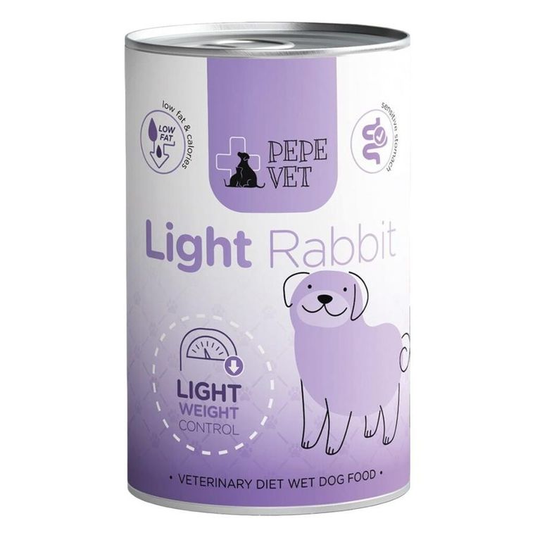 Paka Zwierzaka, Pepe Vet, Light Rabbit, karma mokra dla psów, 400g