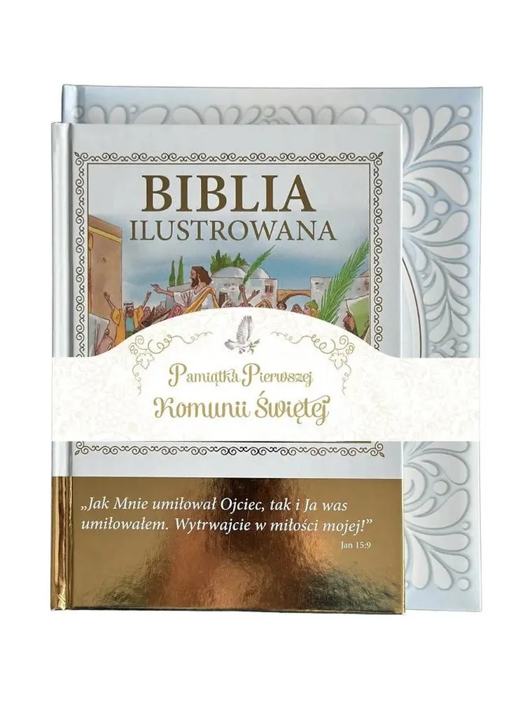 Pakiet: Biblia ilustrowana + Pamiątka Pierwszej Komunii Świętej