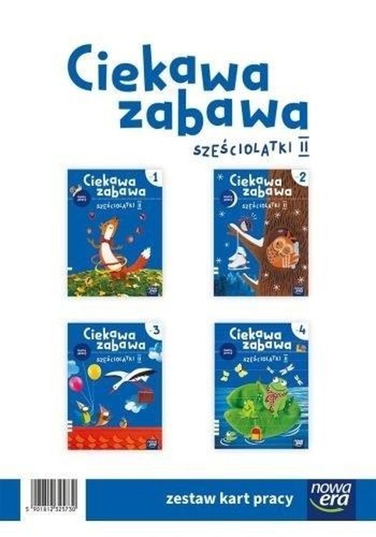 Pakiet: Ciekawa zabawa. 6-latki. Karty pracy. Część 1-4