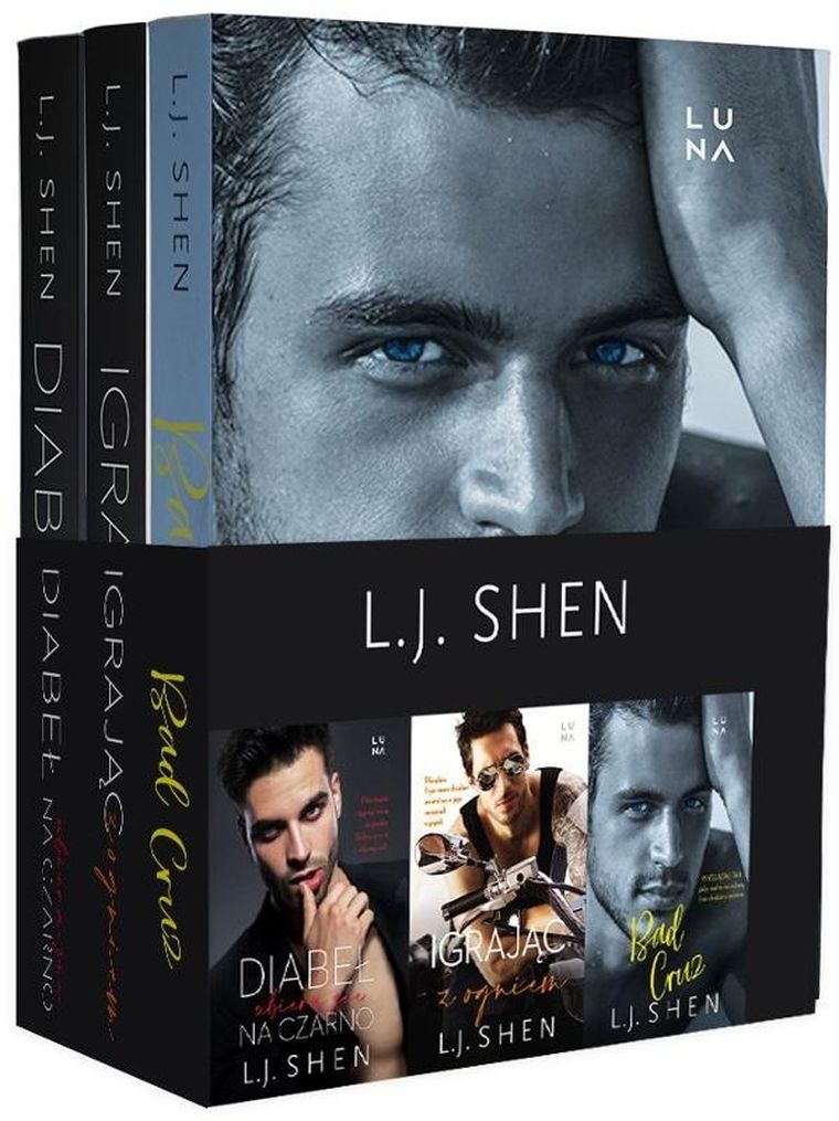 Pakiet L.J. Shen: Diabeł ubiera się na czarno + Igrając z ogniem + Bad Cruz