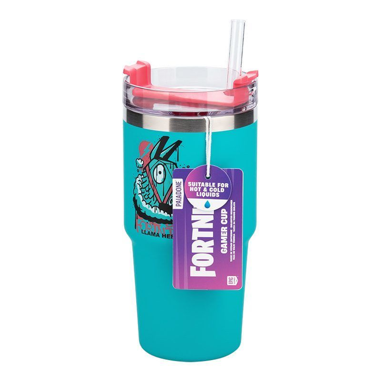 Paladone, Fortnite, kubek termiczny ze słomką, 600 ml