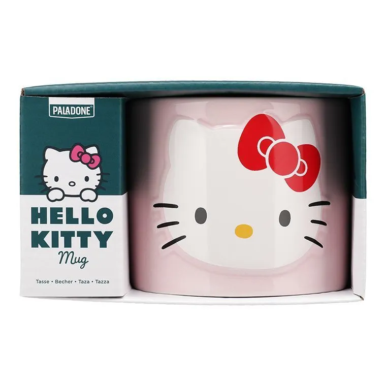 Paladone, Hello Kitty, kubek z wytłaczanym wzorem, 400 ml