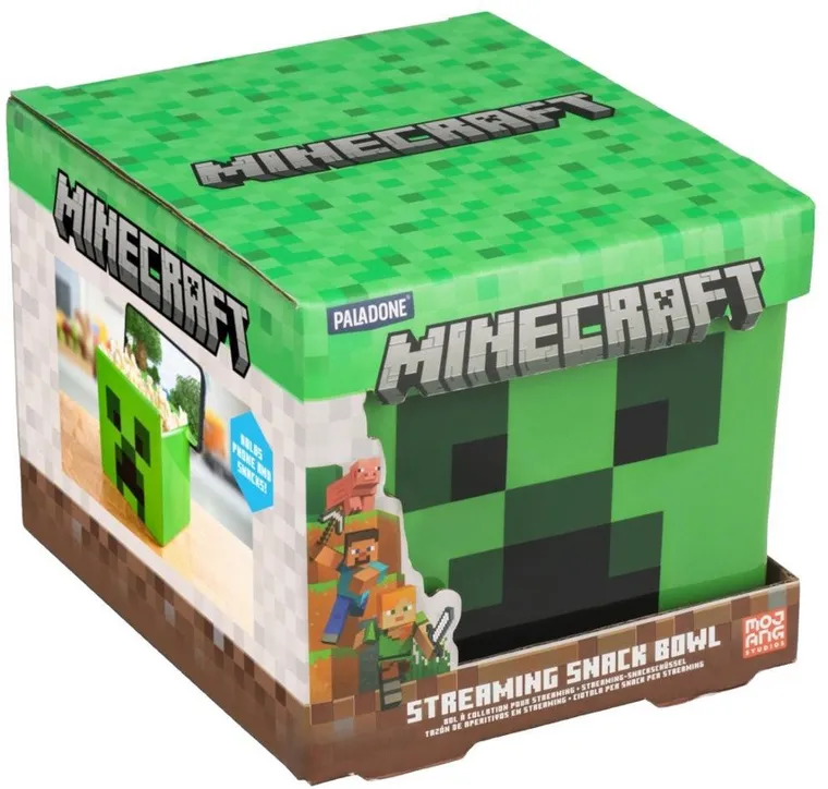 Paladone, Minecraft, Creeper, miseczka na przekąski z uchwytem na telefon