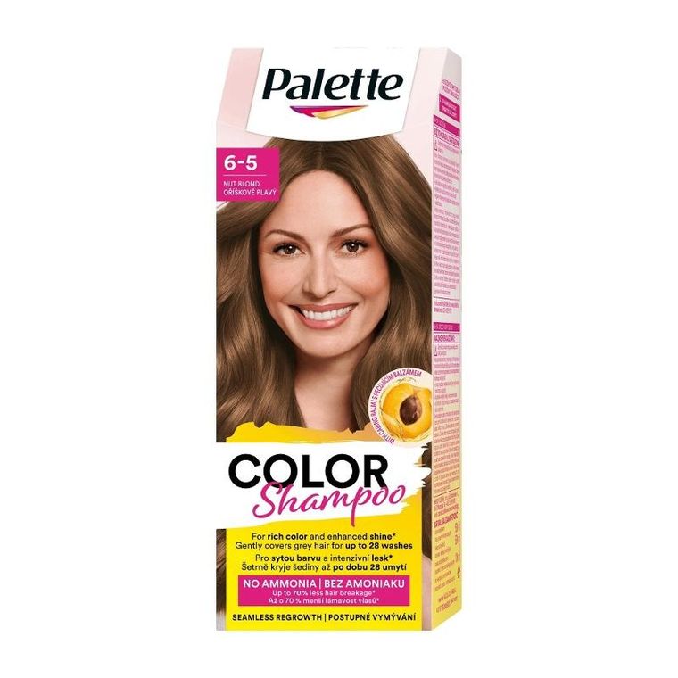 Palette, Color Shampoo, szampon koloryzujący, 6-5 orzechowy blond, 50 ml